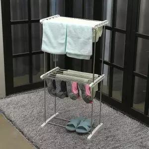 [오너클랜]TBZ 쿡투맘 실내 건조대 2단 미니 양말 수건 빨래 걸이