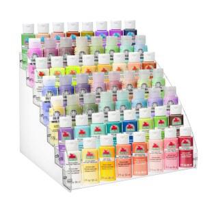 시보센 7단 투명 아크릴 페인트 미니어처 보관 공예 세트 브러시 홀더 정리함