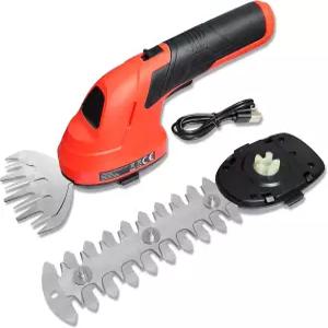 무선 잔디 전단 및 관목 트리머 2 in 1 휴대용 전기 헤지 전단/잔디 커터