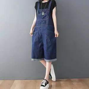 [하프클럽/셀러허브_여성트랜드패션]데님 점프 수트 멜빵 패션 캐주얼 청
