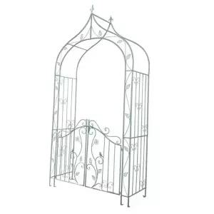 아치형 입구 정원 화단 울타리 꾸미기 장미 넝쿨 아치