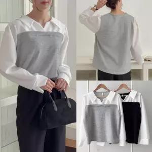 위쉬몰 GO 마리아뷔스티에블라우스(T682H501) 빅사이즈 (29987722A)