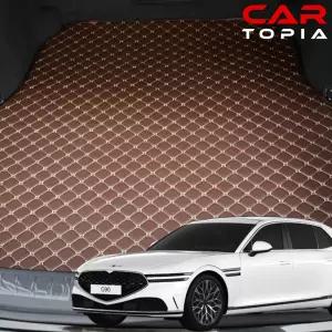 제네시스 올뉴 G90 퀼팅 가죽 트렁크매트 자동차 트렁크 보호 RS4 용품
