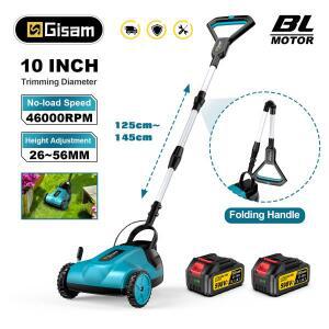 10 인치 46000RPM 브러시리스 전기 잔디 깎는 기계 무선 트리머 마키타호환 18V 배터리 핀 용 홈 가든 조경