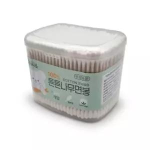 ( )원터치 위생면봉 위생용품 350p 사각면봉 대용량 휴대간편