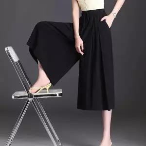 [하프클럽/셀러허브_여성트랜드패션]핀턱 밴딩 큐롯팬츠 여름 시원한 쿨링