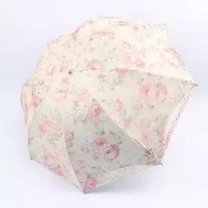 썬블럭 스런 자수 이중 망사 레이스 양산 암막 우산 답례품 꽃무늬 가벼운 자동 여자