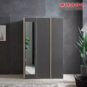 [라자가구] 비바 베이 1200 거울 옷장세트 B형 LHN015