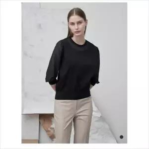 올리비아로렌 HC04 소매 쉬폰 니트  VOCBL5M3351