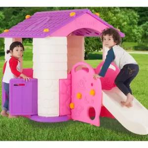 유아 실내 놀이집 미끄럼틀 놀이방 세트 4세 장난감집 5세 플레이하우스 조립완구 집만들기 3세