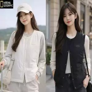 내셔널지오그래픽 N253WPV010 여성 레아 초경량 패딩 베스트