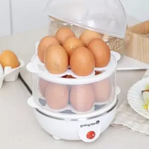 분리형 2단 계란찜기 트레이 스티머 다용도 호빵 만두 야채찜