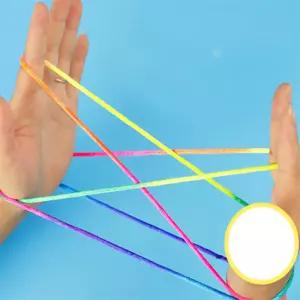 채우기 무지개 실뜨기 실 성인추억의놀이게임