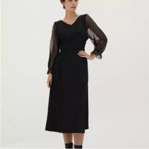 [하프클럽/셀러허브_여성트랜드패션]시스루 소매 롱원피스