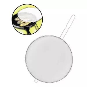 국산 스텐 청결망 튀김망 프라이팬 덮개 31cm - 중 뚜껑