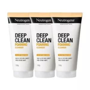 뉴트로지나 딥클린 포밍 클렌저 150g 3개