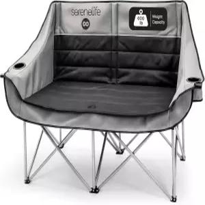 커플 친구 및 가족을 위한 캠핑 러브잇 더블 의자 파이어 나이트를 접이식 2인용 테일게이트 재미 해변