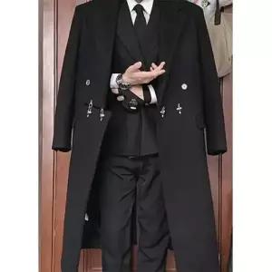 호크아이 남성 하프 가을 데일리룩 코트 잉글리시 건달 트렌치 기장 오버핏 KUK3