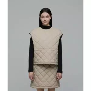 내셔널지오그래픽 NATIONALGEOGRAPHIC N244WPV010 여성 엘크 패딩 베스트형 티셔츠 BEIGE N244WPV010070 46