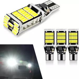 Sinyuto Pack-4 LED 후진등 T15 4014 45SMD 칩셋 백업 전구 캔버스 오류 없는 브레이크 스톱 카고 백업등