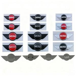 BMW 미니 웍스 쿠퍼 F54 R50 R용 자동차 그릴 앞뒤 로고 엠블럼 스티커 액세서리