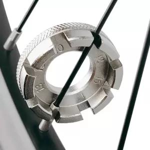 자전거 바퀴 림 렌치 미니 조절기 스패너 8 웨이 그루브 스포크 장력 철거 축 수리 도구