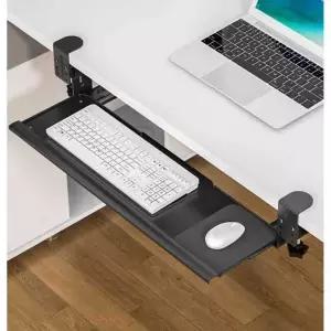 키보드트레이 레일형키보드받침대 책상용 형다리 각도