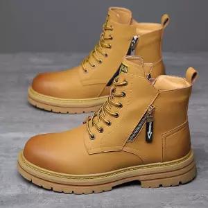 솔저스2 여자 워커힐 옥스퍼드 기모 워커 캐주얼 가죽부츠 부츠 패션화 OPH5