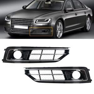 아우디 A8L D4PA W12 2014 안개등 프레임 그릴 자동차 외부 액세서리용 앞 범퍼 커버