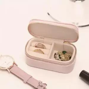 심플 여행용 보석함 액세서리 귀걸이 주얼리 반지 여행 휴대 케이스