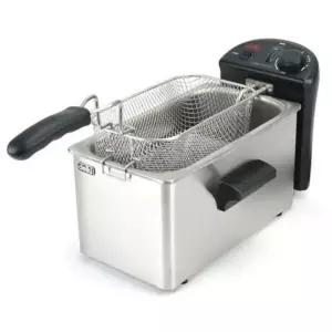 전기 튀김기 소형 6L 가정 업소용 1구 미니튀김기 전기튀김기 투김냄비 델키튀김기