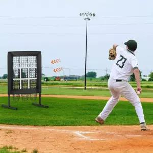 네트 투수 피칭망 그물망 연습 조정 휴대용 휀스 스윙 배팅망 야구망