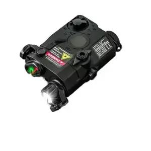 레이저 표적지시기 전술 다기능 후레쉬 조준기 패키지 포함 공식 PEQ15 블랙 랜턴 LED 표준 배터리