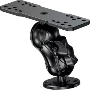 VAZESWIN 알루미늄 합금 피쉬 파인더 마운트 C 사이즈 1.5인치 볼 직사각형 플레이트 및 원형 베이스