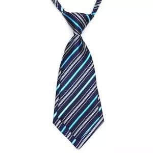 (당일출고)줄무늬넥타이 자동 매듭없는 짧은 작은타이 패션 숏타이 연주회 단체행사 이벤트 소품 성인 여성