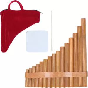 음악 애호가를 위한 대나무 판 플루트 G 키 15 파이프 전통 목관 악기 (오른쪽)