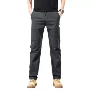 EAMT 남자 배기핏 바지 캐주얼팬츠 봄가을 가벼운 럭셔리 비즈니스 패치 슬림 YJ1
