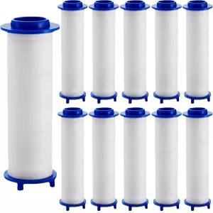 10Pc 샤워 헤드 필터 드라이브 2.75 이온 드롭세 PP 면 교체 카트리지 휴대용 헤드용 워터 코어 면.