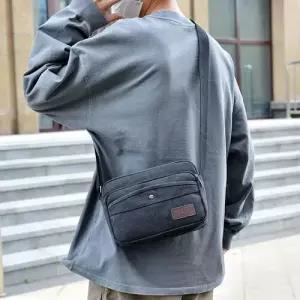 쉬헐크 남성용 남친 캐주얼 장사 경량 수납 대용량 숄더백 크로스백 가방 캔버스백 트렌디 KKE5