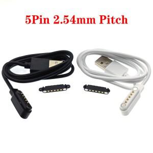 마그네틱 포고 핀 남성 여성 커넥터 2핀 4핀 5핀 Pogopin 충전 케이블 스프링로드 DC 자석 전원 소켓