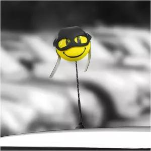 DXNQ 귀여운 파일럿 자동차 안테나 토퍼 사랑스러운 폼 볼 오토 루프 장식 차량용 EVA 재미있는 소프트