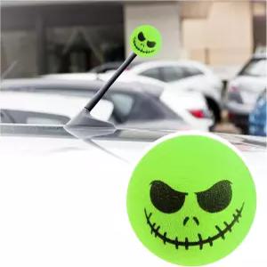 할로윈 해골 스푸키 스마일 차량용 안테나 토퍼 귀여운 토퍼로 자동차 장식 트럭 SUV용 재미있는 볼 차량