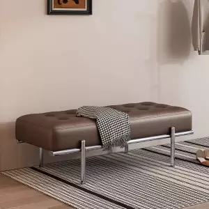 가죽 벤치의자 스툴 대기실 팅 등받이 의자 소파 매장