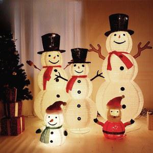 크리스마스 대형인형 접이식 산타 포토존 대형눈사람 가족 인테리어 조형물 눈사람