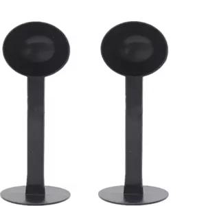 분쇄 커피용 2Pcs 커피 스쿱 에스프레소 원두 스푼 변조 테이블스푼 계량 프레스 블랙