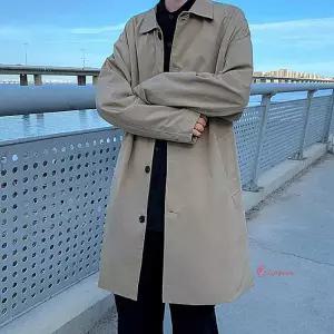 남자바바리 간절기 트렌치 코트 봄코트 남성 캐주얼 봄가을 하프yza770