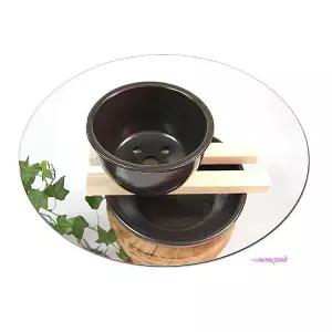 콩나물시루 보자기 수반 1인용 세트 옹기 키우기 재배 받침대 표주박 나무uvw103