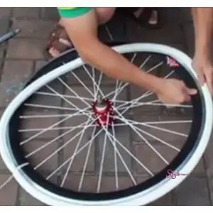 자전거타이어 교체 우레탄 700x23c 라이딩 로드 컬러 튜블러타이어 자전거우레탄 그래블wxy731