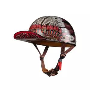 오토바이 헬멧 바이크 스냅백 야구모자 하프페이스 클래식 빈티지 라이딩 캡