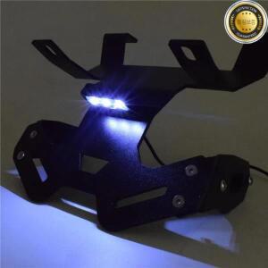 오토바이 혼다 CB125R CB 2018 2020 LED 라이트가있는 번호판 홀더 프레임